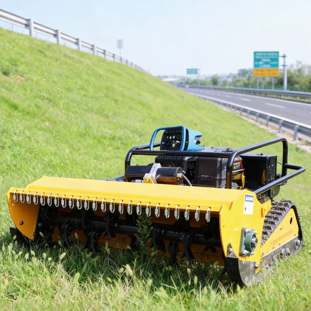 Customized Multi-Function Remote-Controlled Lawn Mower, Supporting Grass Cutting, Snow Shoveling, and Fallen Leaves Sweeping,