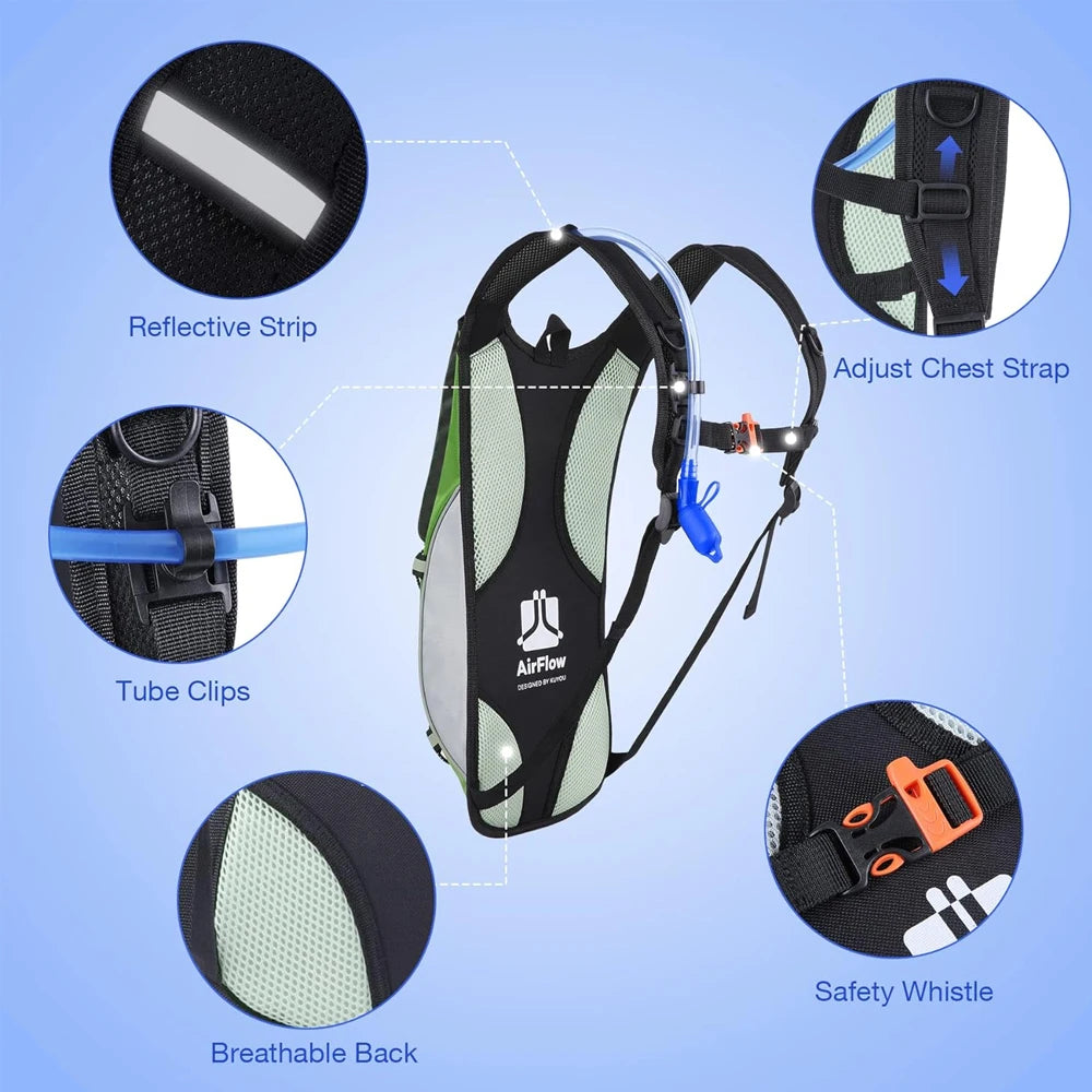  1PCS Hydration Backpack Pack, Hiking Backpack Rucksack Backpack Bladder Bag Cycling Bicycle Bike/Hiking Climbing Pouch