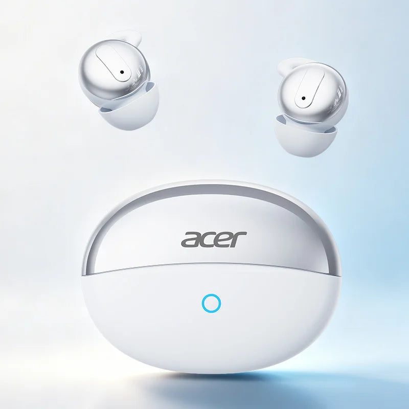 Acer Ohr799 Wireless Bluetooth Sleep Headphones with In-Ear Design, Noise Reduction for Calls, Comfortable to Wear, No Pressure on the Ears When Sleeping on the Side, Stereo Sound Effect, Mini, Compact and Portable