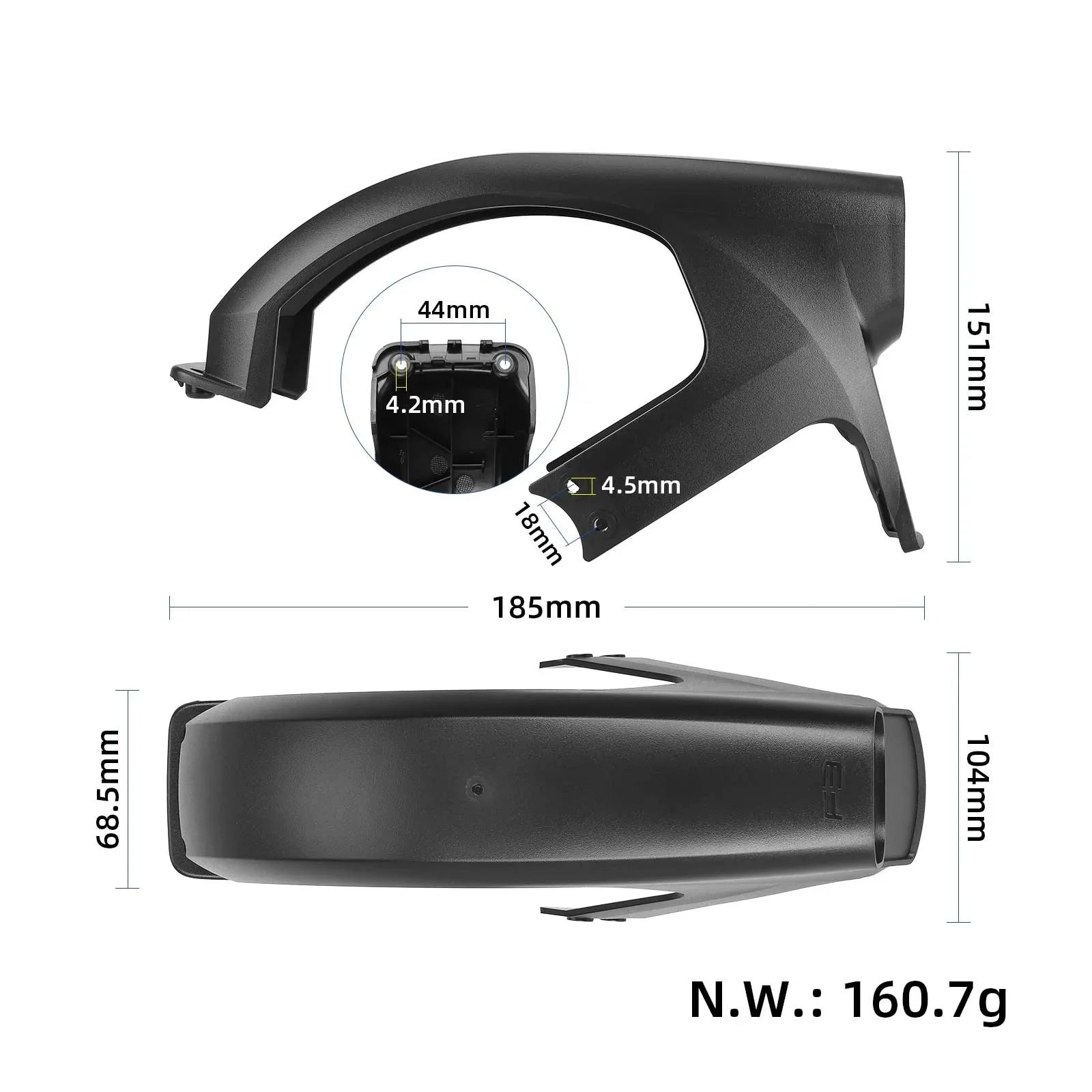 Replacement Parts for Ninebot F3/F3 Pro Electric Scooter Rear Fender Housing Front Fork Cable Controller