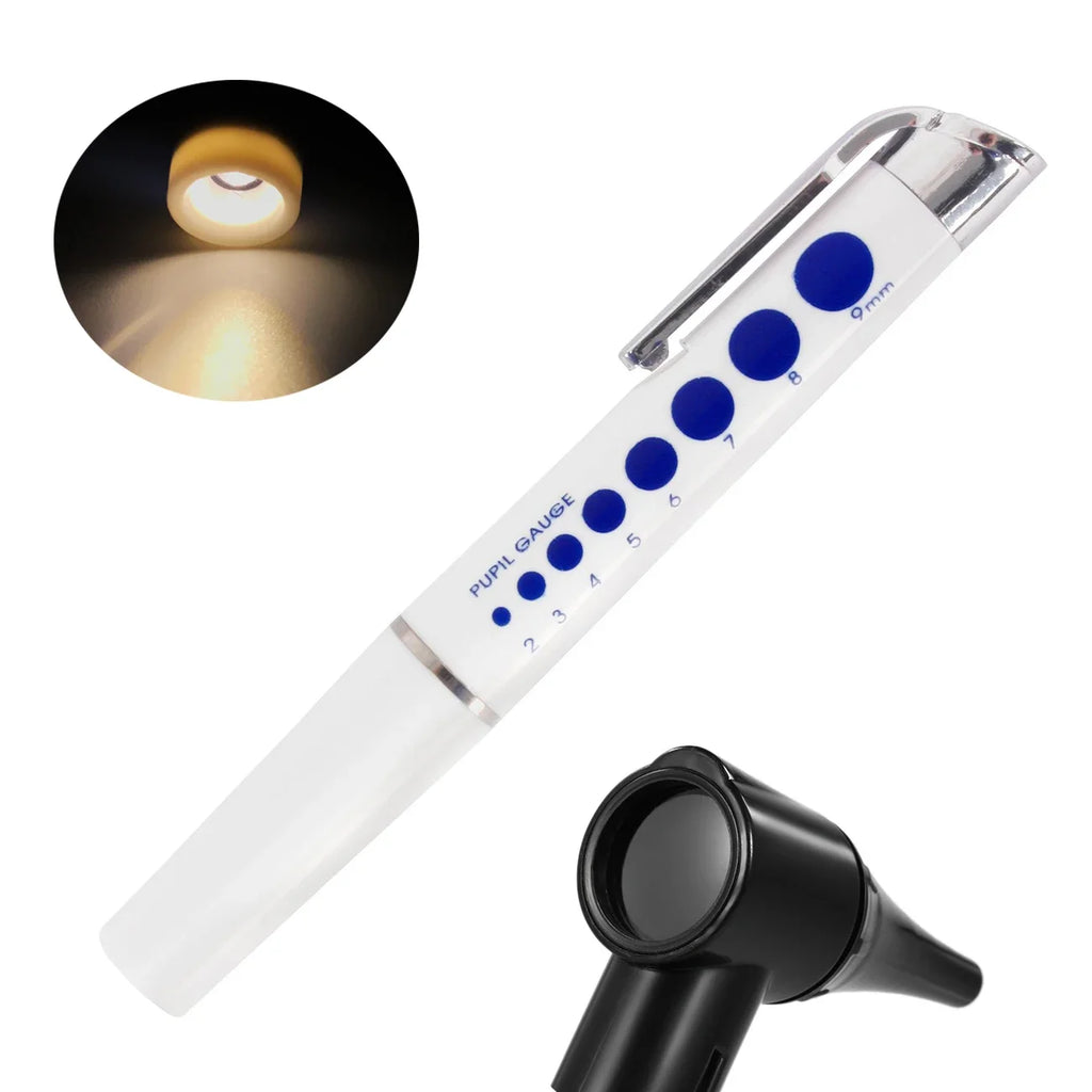 Medical LED Otoscope Ophthalmoscope Ear Care Ear Cleaner Otoscopio Medico Ear Light Scope Set Spotlight Diagnostic Flashlight