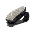 1PCS Bling Sunglasses Eyeglasses Holder Rhinestone Diamond Sun Visor Glasses Fastener Clip Portable Clip Auto Car Ornament