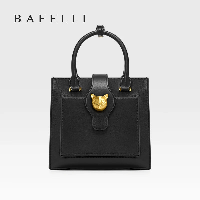 BAFELLI 2026 WOMEN'S NEW HANDBAG CAT LUXURY LEATHER FASHION BUSINESS SHOULDER STYLISH CASUAL CROSSBODY FEMALE PURSE OFFICE LADY