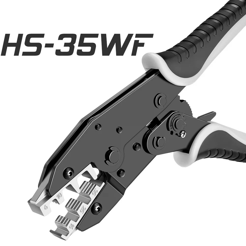 Hs-35wf 10 15 25 35mm 7-2awg Mini Crimp Pliers Multi Hand Tools Large Size Tube Bootlace Terminals Crimping Alicate 9 Inch