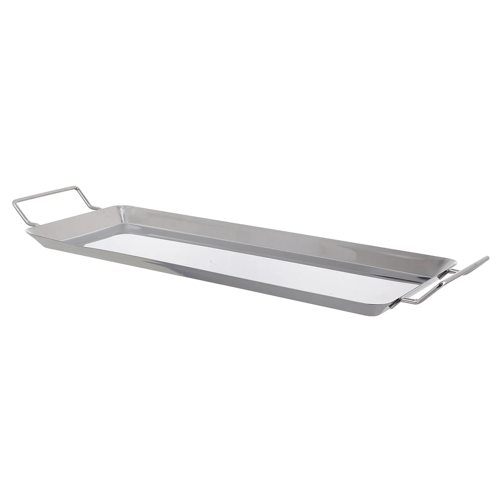Extra Thick Stainless Steel Roasting Pan NonStick BBQ Grill Plate Home Outdoor Thermal Conductive Baking Tray For Barbecue Fish