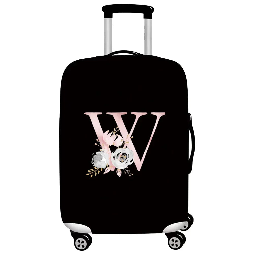 Thick Elastic Luggage Protective Cover Suit for 18-32 Inch Suitcase Covers Trolley Cover Travel Accessorie Pink Flower Series