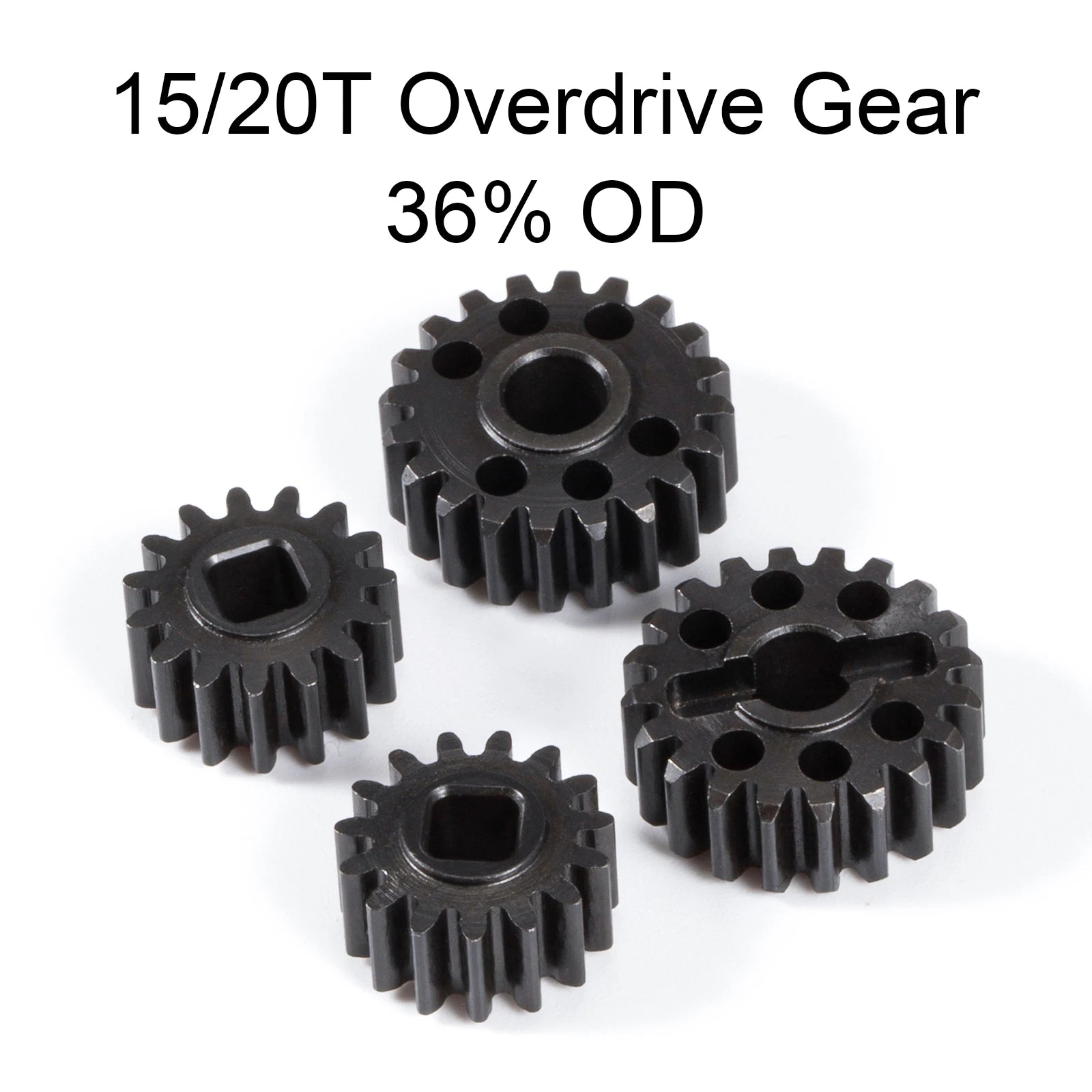 Hardened Steel Portal Overdrive Gear Set 15/20T 14/21T 12/23T for Axial 1/10 Capra SCX10 III AR45 Portal Axle