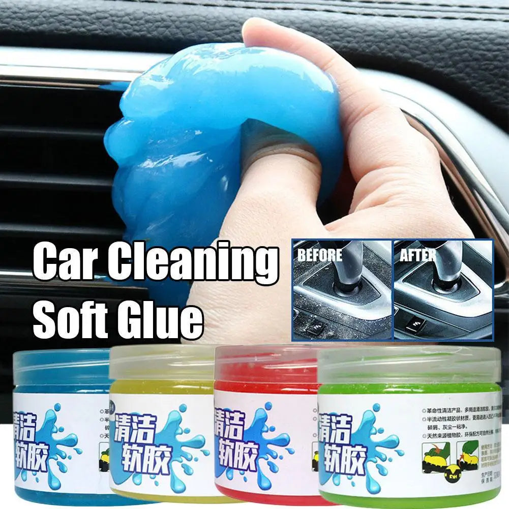 200g Car Cleaning Soft Gel Magic Mud Auto Interior Computer Keyboard Dirt Clean Dust Remover Gel Car Cleaner Mud Car Accessories