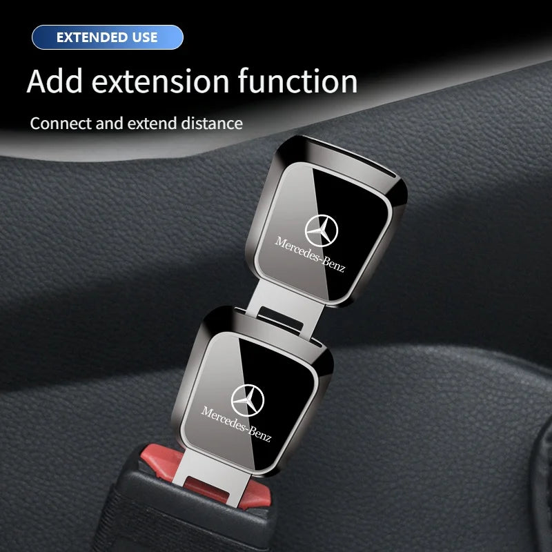 For Mercedes Benz MB Car Seat Belt Clip Safety Belt Extender A C E S G Class C43 GLC CLE W177 W205 W213 W222 AMG Car Accessories