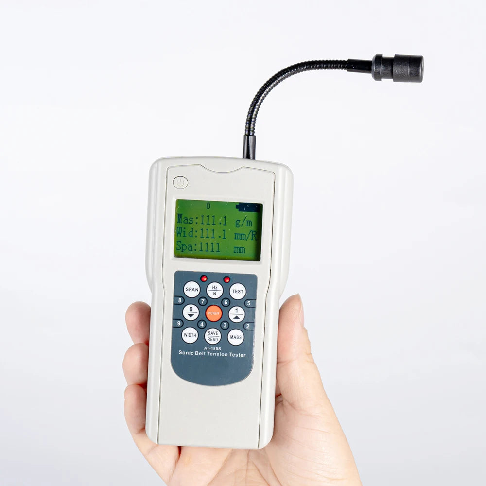 Digital Sonic Belt Tension Tester AT-180S Measuring Range 10HZ-680Hz Handheld Sonic Belt Tension Meter