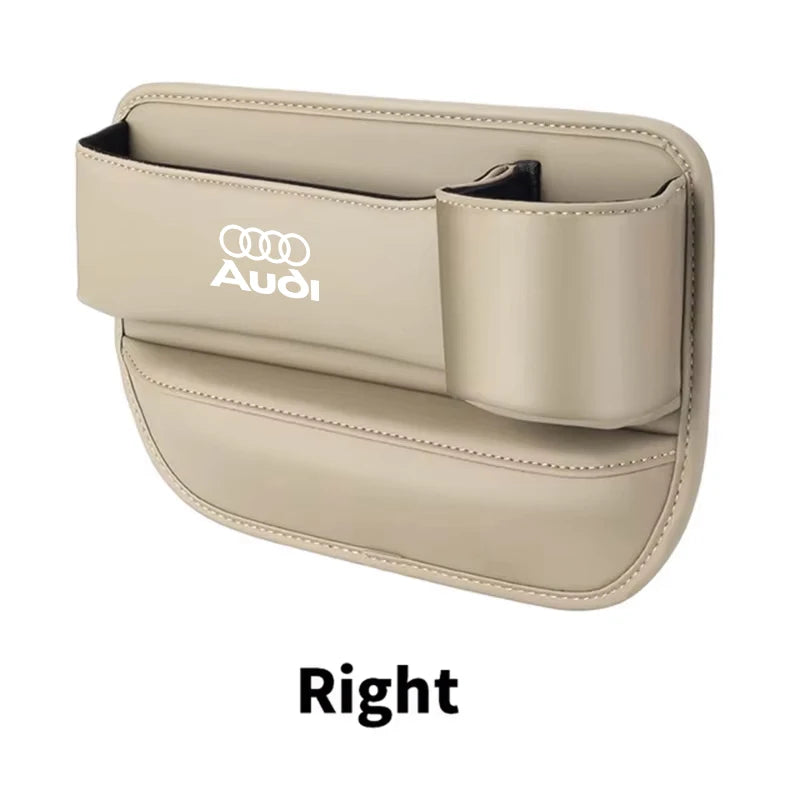 For Audi A4 A3 A6 TT S4 S5 S6 A1 A2 A5 A7 A8 Q1 Q2 Q3 Q4 Q5 Q6 Q7 Q8 B8 B9 B6 C6 Qua Car Seat Gap Crevice Storage Box Cup Holder
