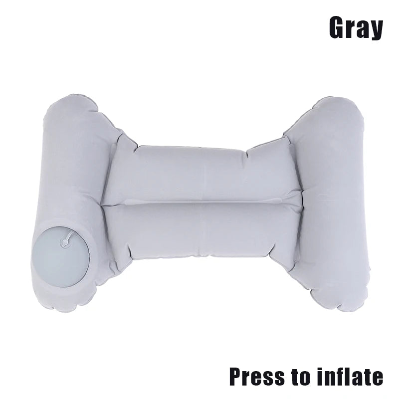 Inflatable Travel Nursing Waist Pillow, Blow Up Lumbar Body Back Support Pillow For Airplane Long Flight Journey Travel Airplane