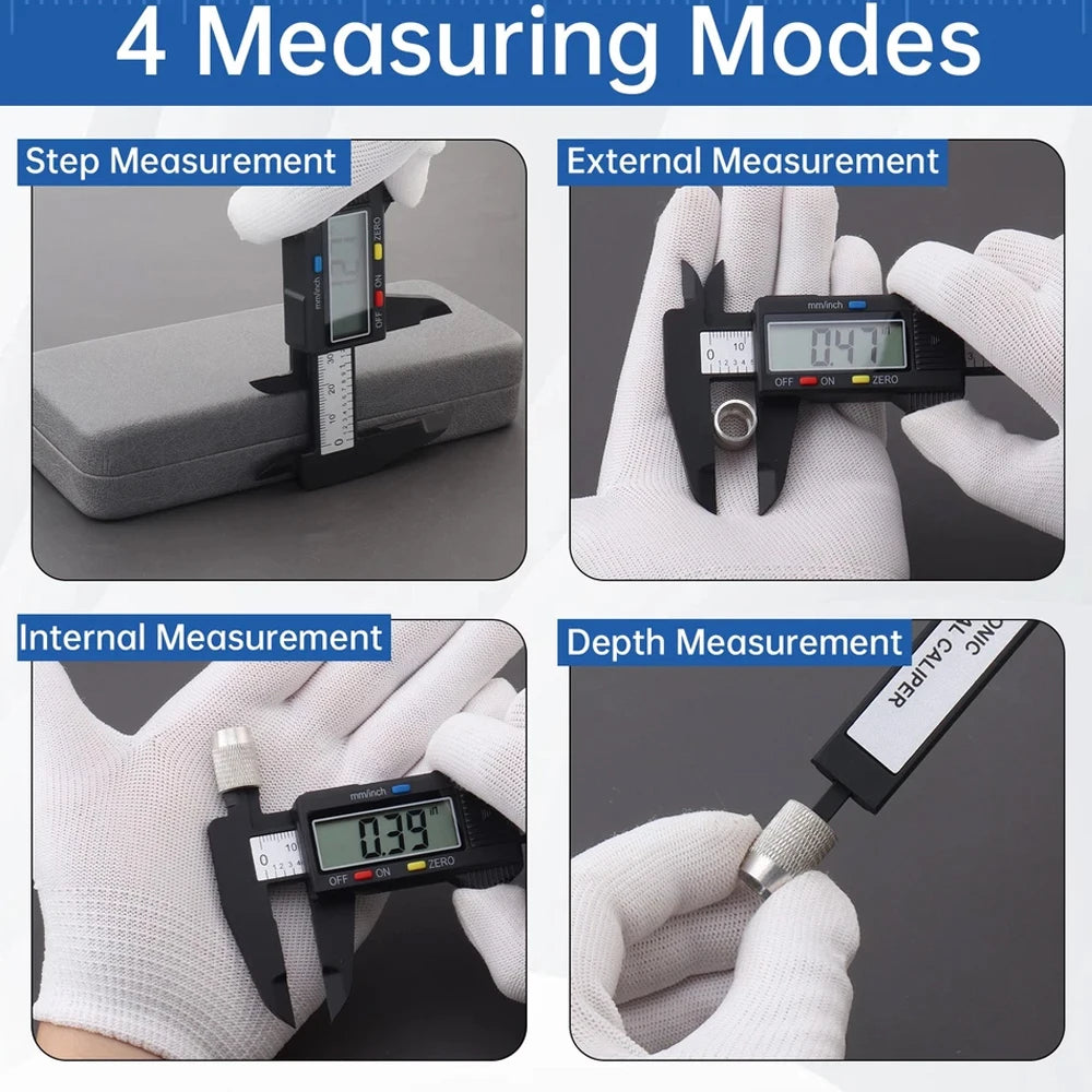 1PC Mini Plastic/Vernier Caliper. Display Caliper Student Vernier Scale 0 to 150mm Measuring Tool. Plastic Caliper