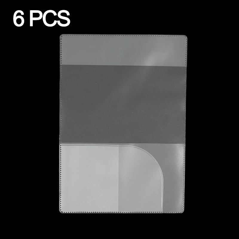 6/18pcs Passport Cover Bag Travel Passport Protective Transparent Frosted Style Available With Card Slot Passport Sleeve Case