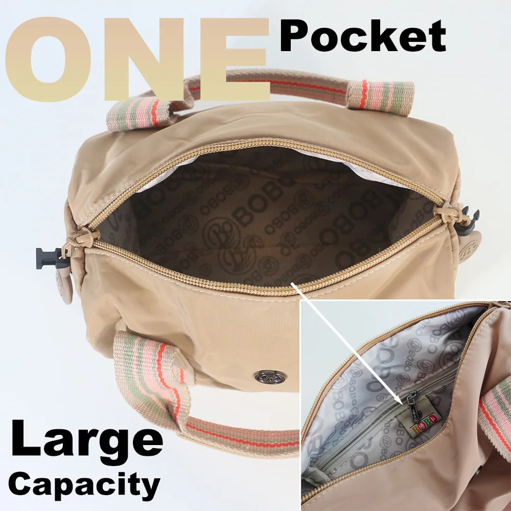 Women's Fashion Crossbody Bag, Nylon Material Small Handbag Fabric Bag, Large Capacity Messenger Bag.