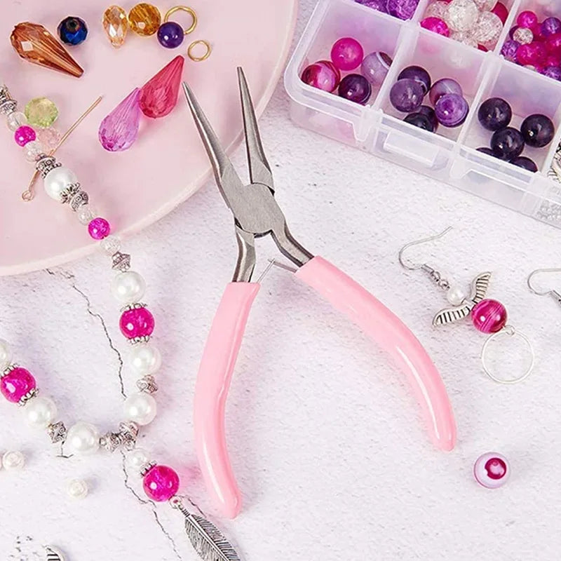 8 Style Jewelry Pliers Tools & Equipment Kit Long Needle Round Nose Cutting Wire Pliers for DIY Jewelry Making Tool Accessories