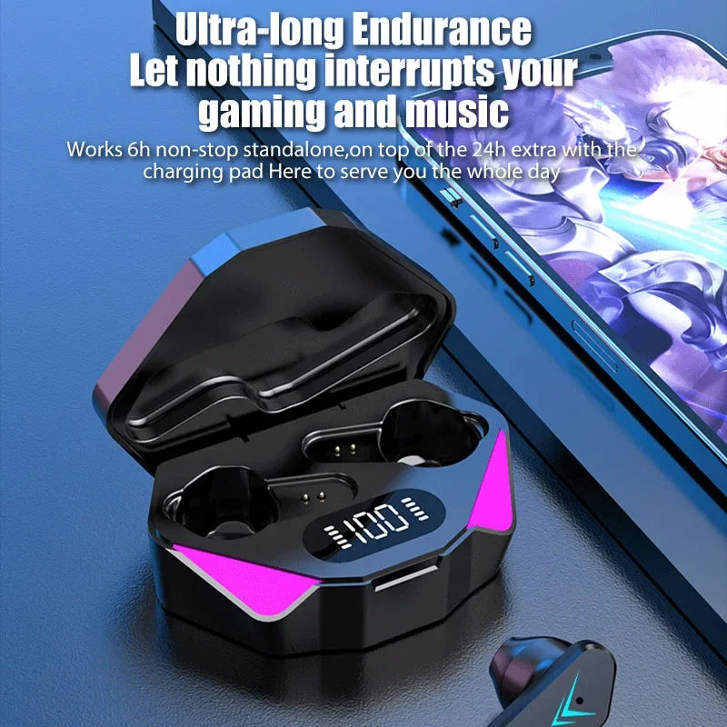 2025 NEW TWS Earphones Bluetooth Wireless Gamer Headphones 65ms Low Latency Earbuds fone Gamer Headset Gamer With Mic Handfree
