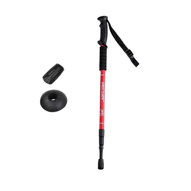 Aluminium Alloy Trekking Poles Ultralight Adjustable No Slip Nordic Walking Sticks Adult Hiking Canes Telescopic Alpenstocks