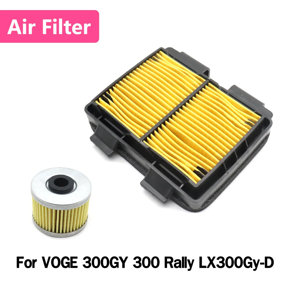 For LONCIN VOGE 300GY 300 Rally LX300GY-D 300 Gy Motocycle Air Filter Cleaner Drive Element Oil Filter Intake Cleaner