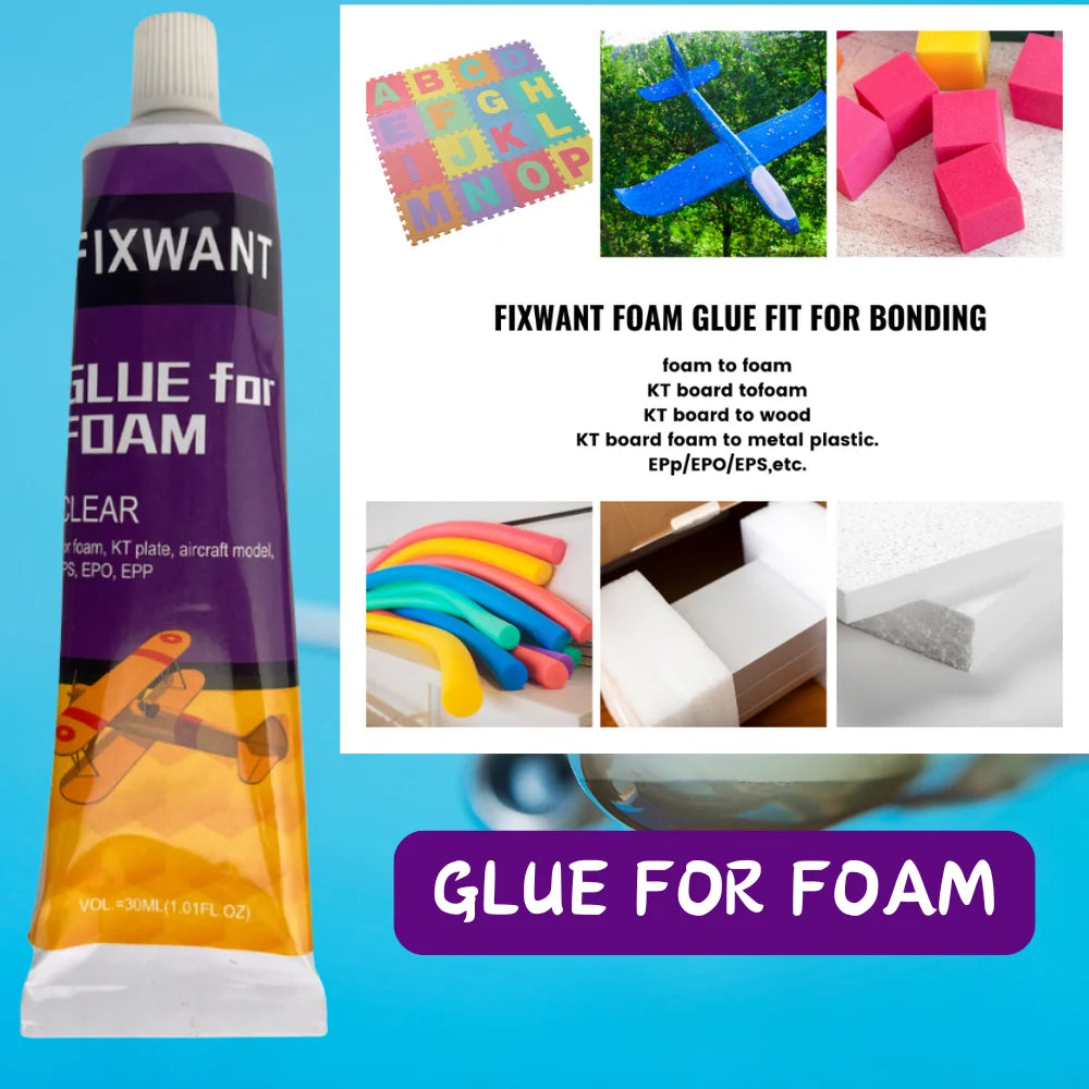High-Strength Foam Glue for Waterproof Bonding Sponge Aircraft Model Wood Metal EPS EPO EPP Adhesive and More