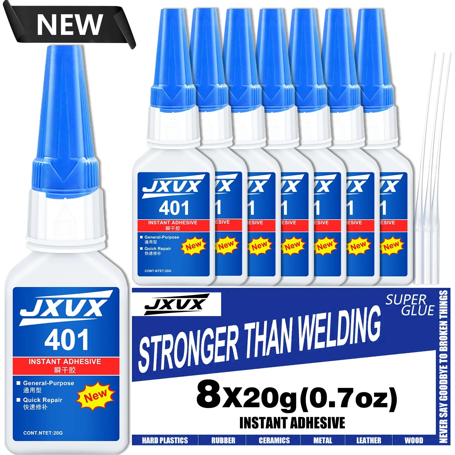 406/480 Medium Super Glue Pro Kit (0.7oz) – Strong, Fast, All-Purpose CA Glue (Cyanoacrylate Adhesive) – with Anti-Clog Cap, Precision Tips & Extra Nozzles for WHandmade, Quick Fixes & Hobby Models.