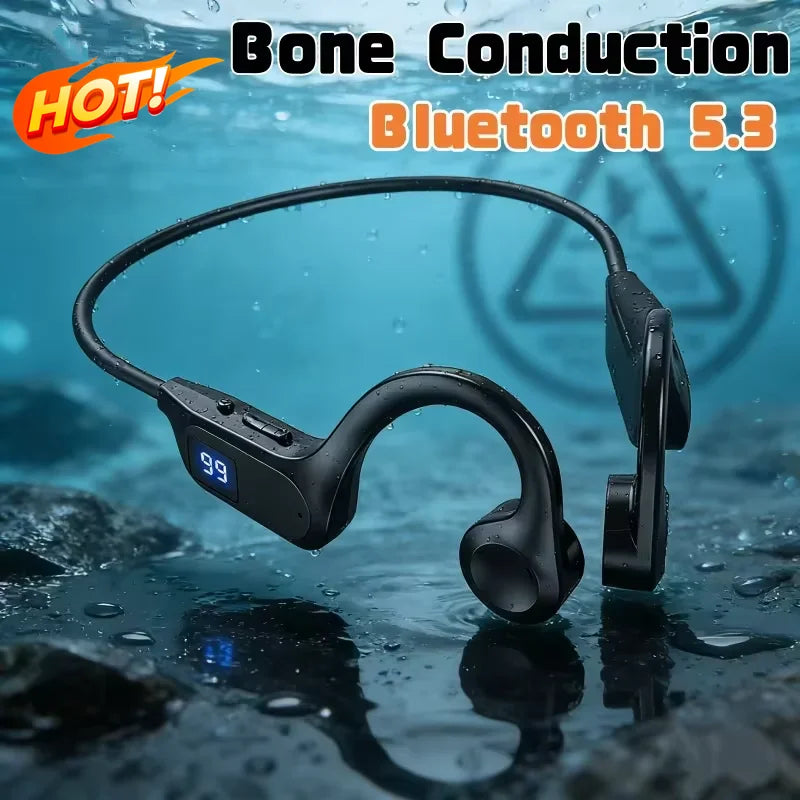 Lenovo Bone Conduction Wireless Earphone Sport Swimming Bluetooth Compatible Headphone Hand-free With Mic For Sports Running