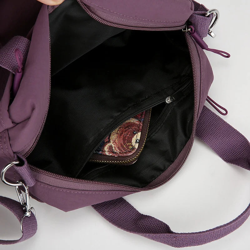 Women Soft Crossbody Shoulder Bag Portable Adjustable Wide Strap Lightweight Casual Daily Shopping Travel Outdoor Handbag Purse