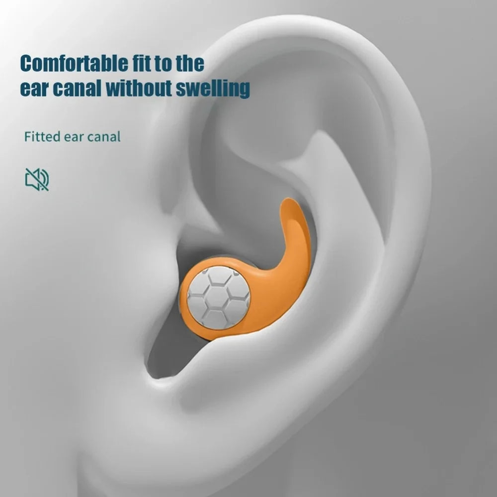 Sleep Noise Reduction Earplug Soft Silicone Ear Muffs Noise Protection Travel Reusable Swimming Waterproof Ear Plugs Anti Snore