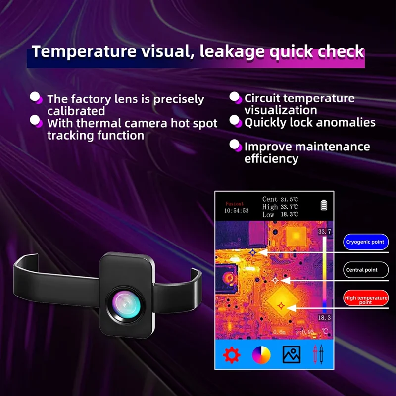 A76X-For BSIDE SH7 Thermal Imaging Macro Lens Multimeter Dedicated Accessory Macro Lens