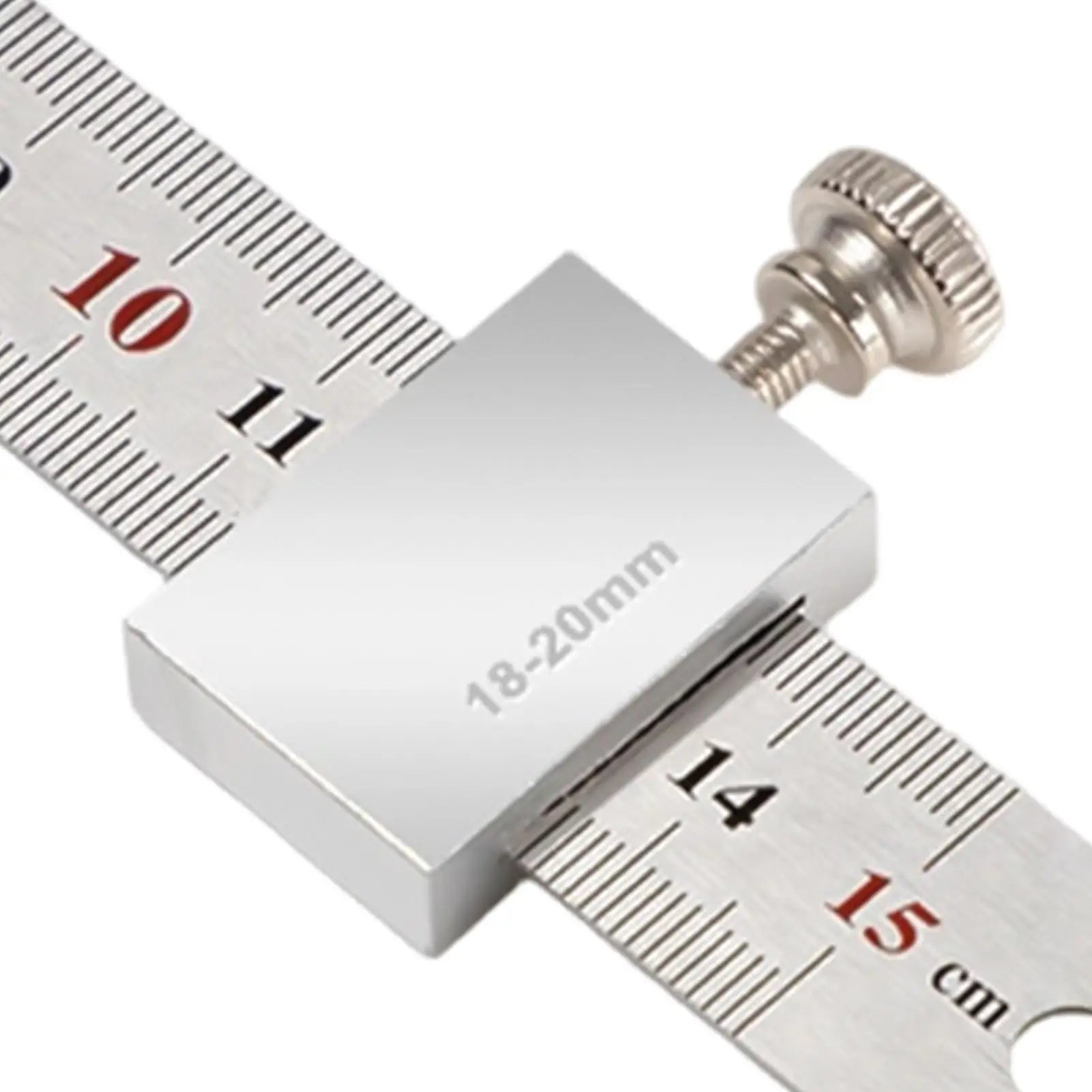 Ruler Positioning Block High Precision Aluminum Alloy Stopper Positioning Scriber Block for Carpentry Steel Ruler Measuring Home