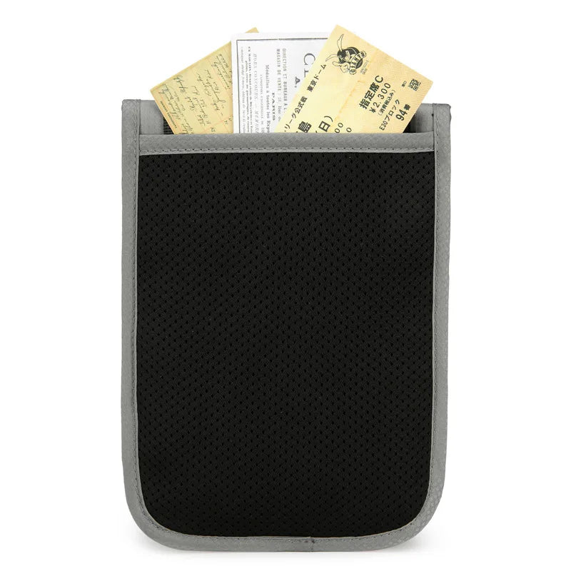 Travel Passport Pouch Neck Strap Ticket ID Pouch Passport Holder RFID-Blocking ID Pouch Senior-Friendly Anti-Lost Pouch