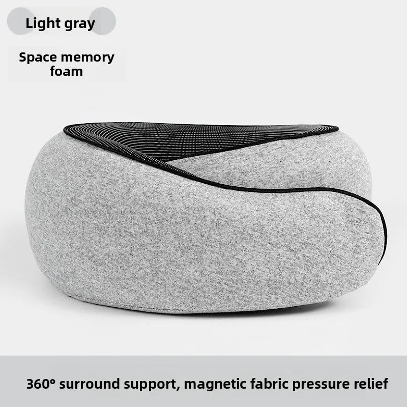 Soft Memory Foam U Neck Pillow Lightweight Foldable Airplane Travel Car Rest Cervical Support Sleeping Pillow