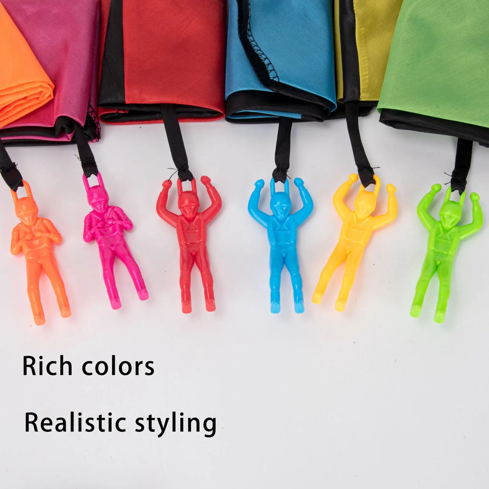Children's Parachute Toy Tango Outdoor Flight Parachute Double Color Combination with Various New and Unique Colors, Unique, Eas