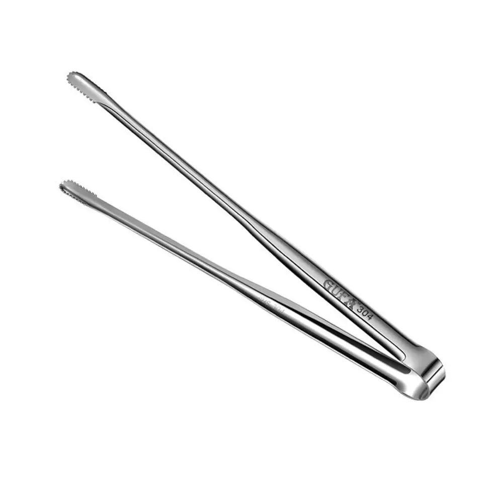 Grill Tongs Bbq Grill Tongs Stainless Steel Long Mini Kitchen Meat Food Charcoal Cooking Korean Camping Barbecue Accessories New
