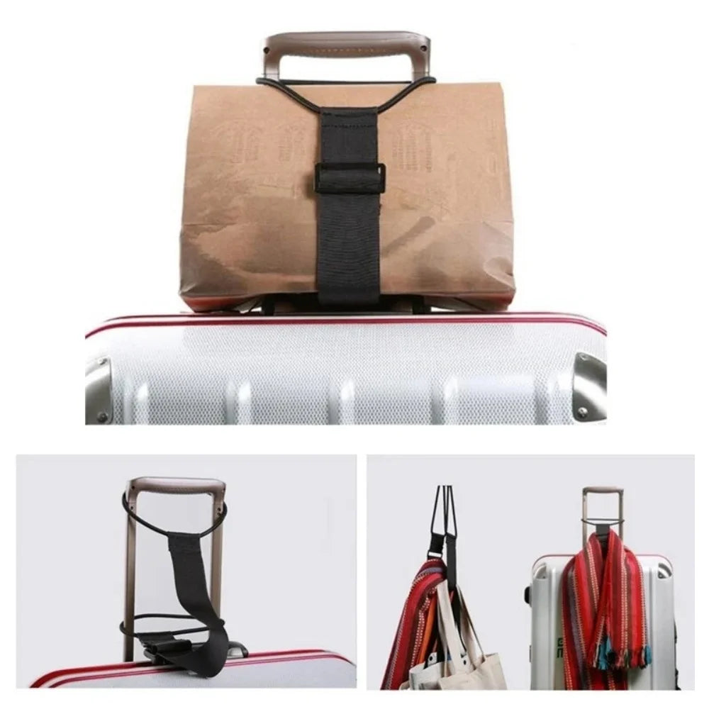 Adjustable Elastic Luggage Strap Reusable Versatile Luggage Straps Travel Security Belt for Carry On Secure Baggage Transport