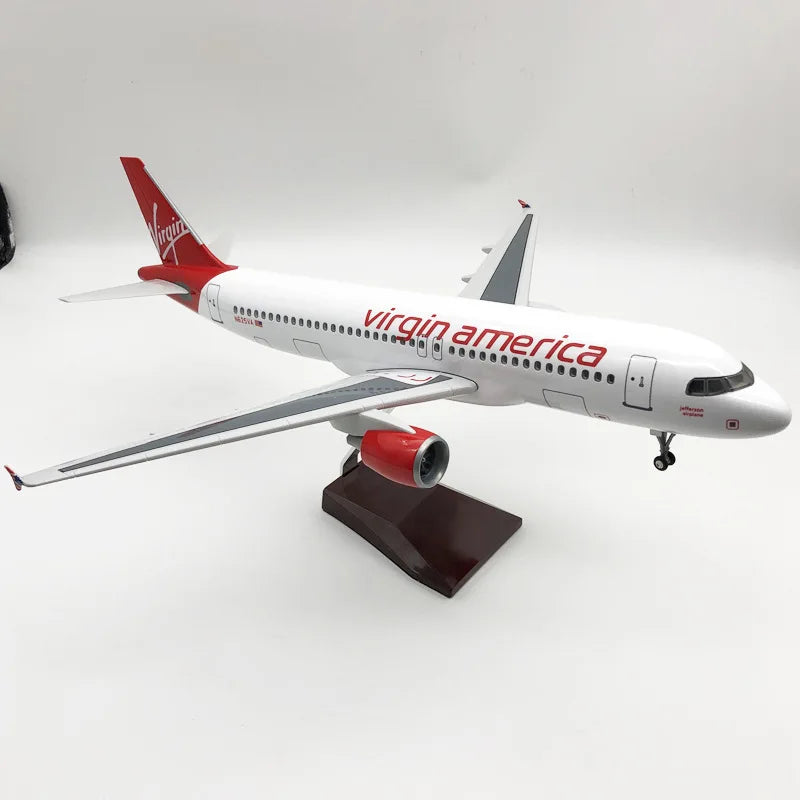 47cm Model Airplanes A320NEO Series 1/80 Scale Aircraft Resin Toy Planes Aviation Miniature Souvenir Plane Toy Christmas Gifts