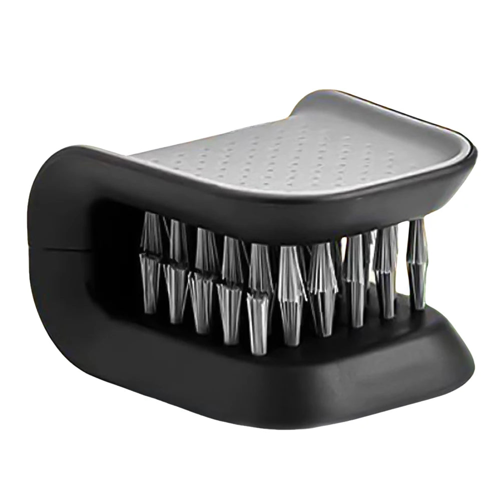 Automotive Safe Belt Washing Tool Double Sided U Type Foldable Car Interior Openable Cleaning Brush Knife and Cutlery Cleaner