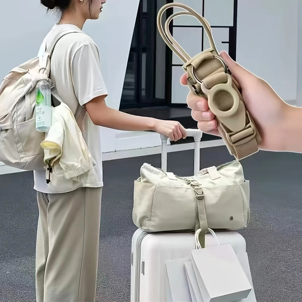 Adjustable Luggage Straps 2-in-1 with Lock Buckle Quick Release Clip Lightweight Easy Use for Backpack Suitcase