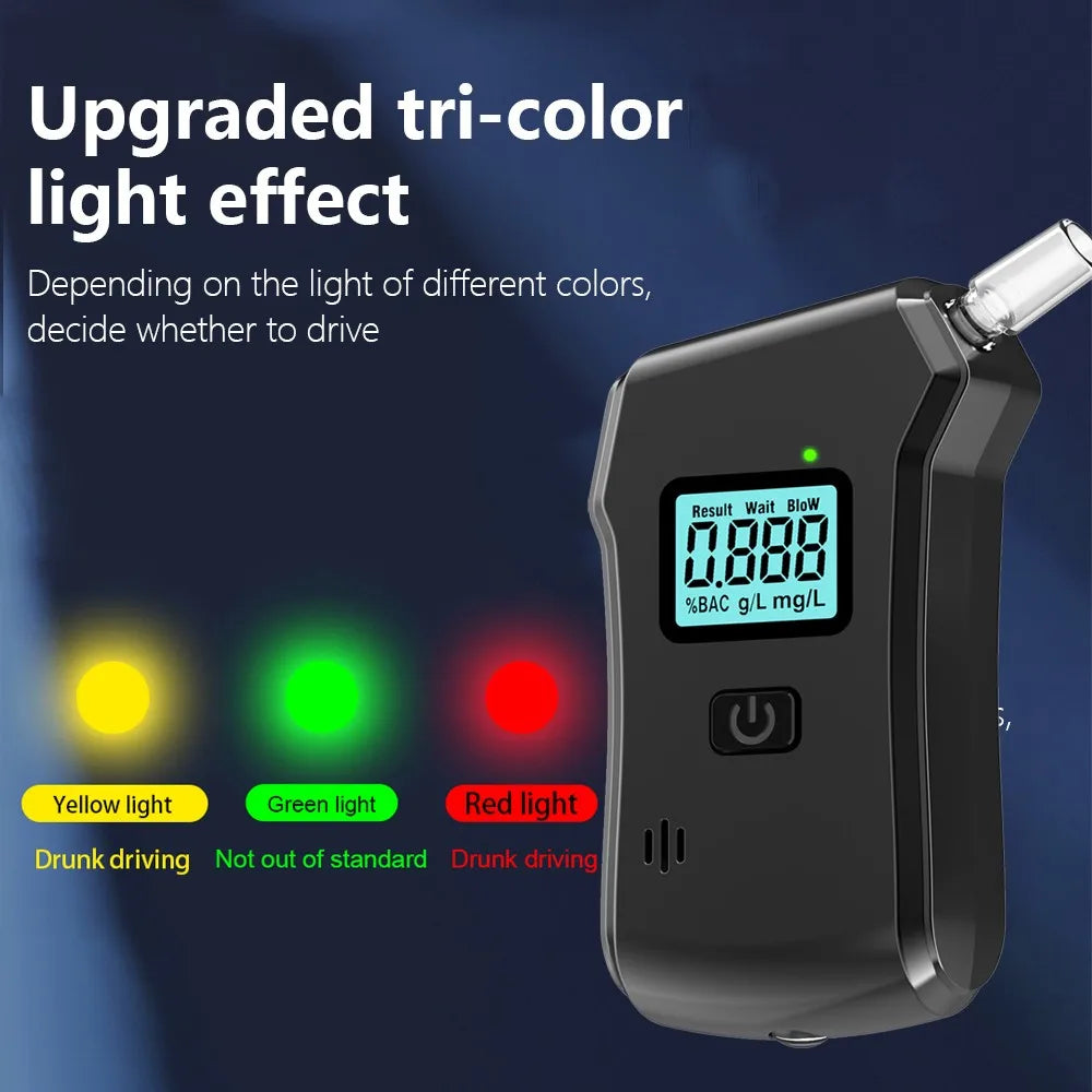 Portable Breath Alcohol Tester Handheld Breathalyzer Alcotest Alcohol Test Tools LCD Display Breathalyser Analyzer Device