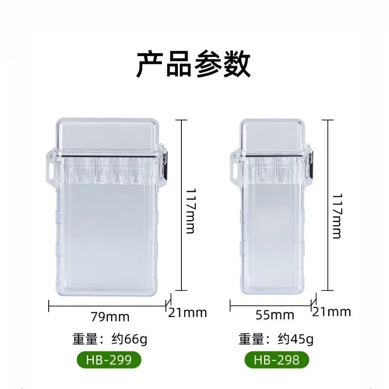 New model Cigarette case 3/5 pack cigarette slot Sealed Waterproof Anti pressure Cigarette Box men women Cigarette Accessories