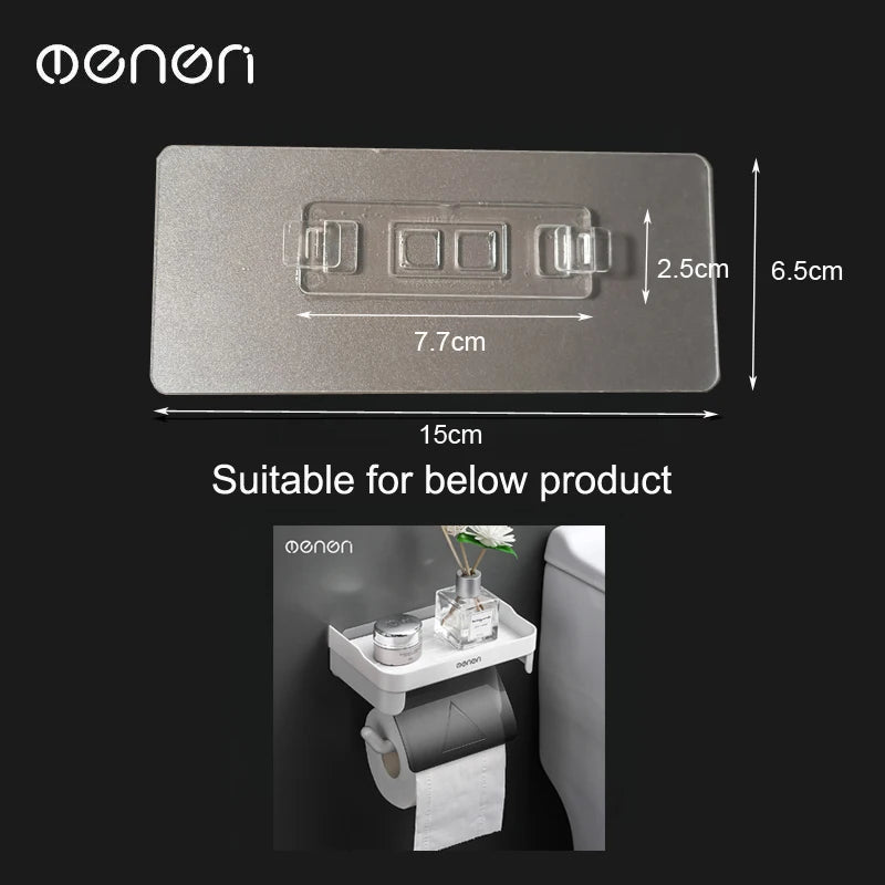 Mengni Adhesive Sticker for Toothbrush Holder Towel Rack Bathroom Kitchen Shelf Nail Free Strong Glue for Wall Non Punch Patch