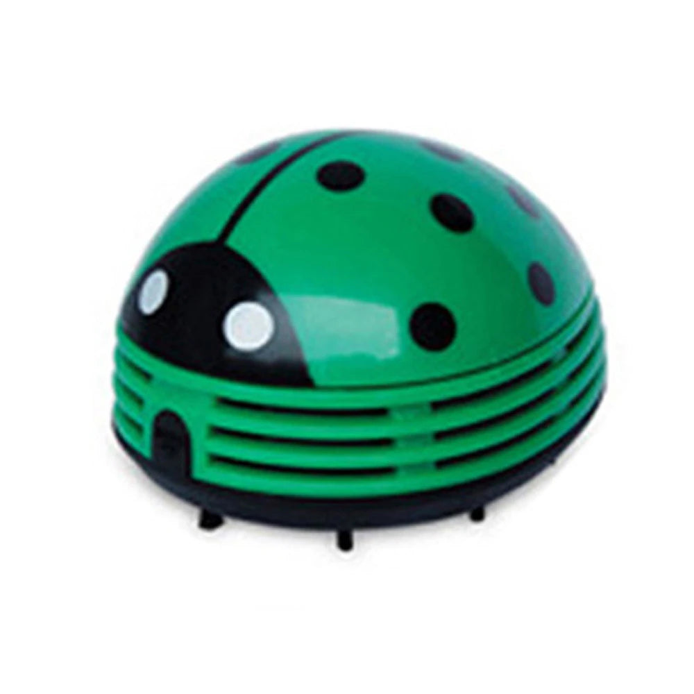 Mini Vacuum Table Vacuum Cleaner Ladybug Dust Cleaner Desktop Coffee Dust Collector for Home Office Desktop Cleaning