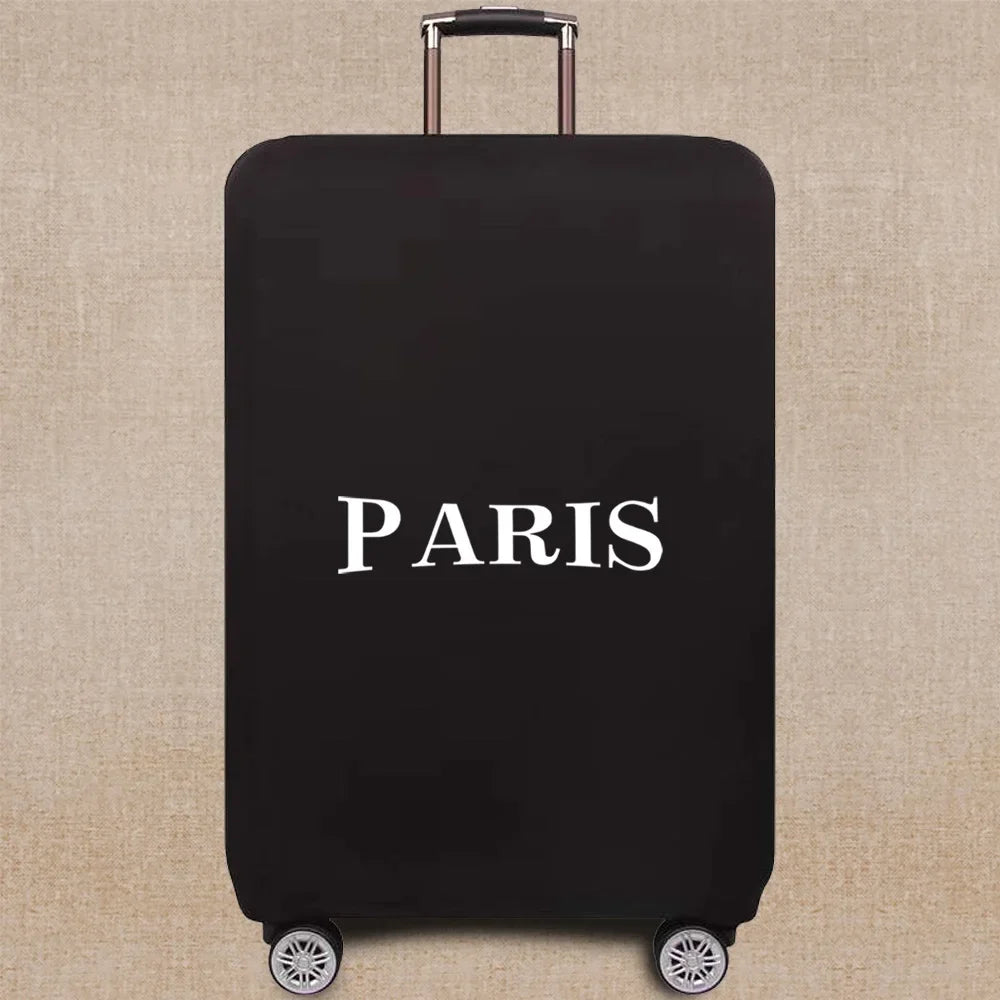 Travel Accessories Luggage Case Suitcase Dust Protective Cover 18-28 Inch Text Pattern Series Trolley Case Elastic Cover