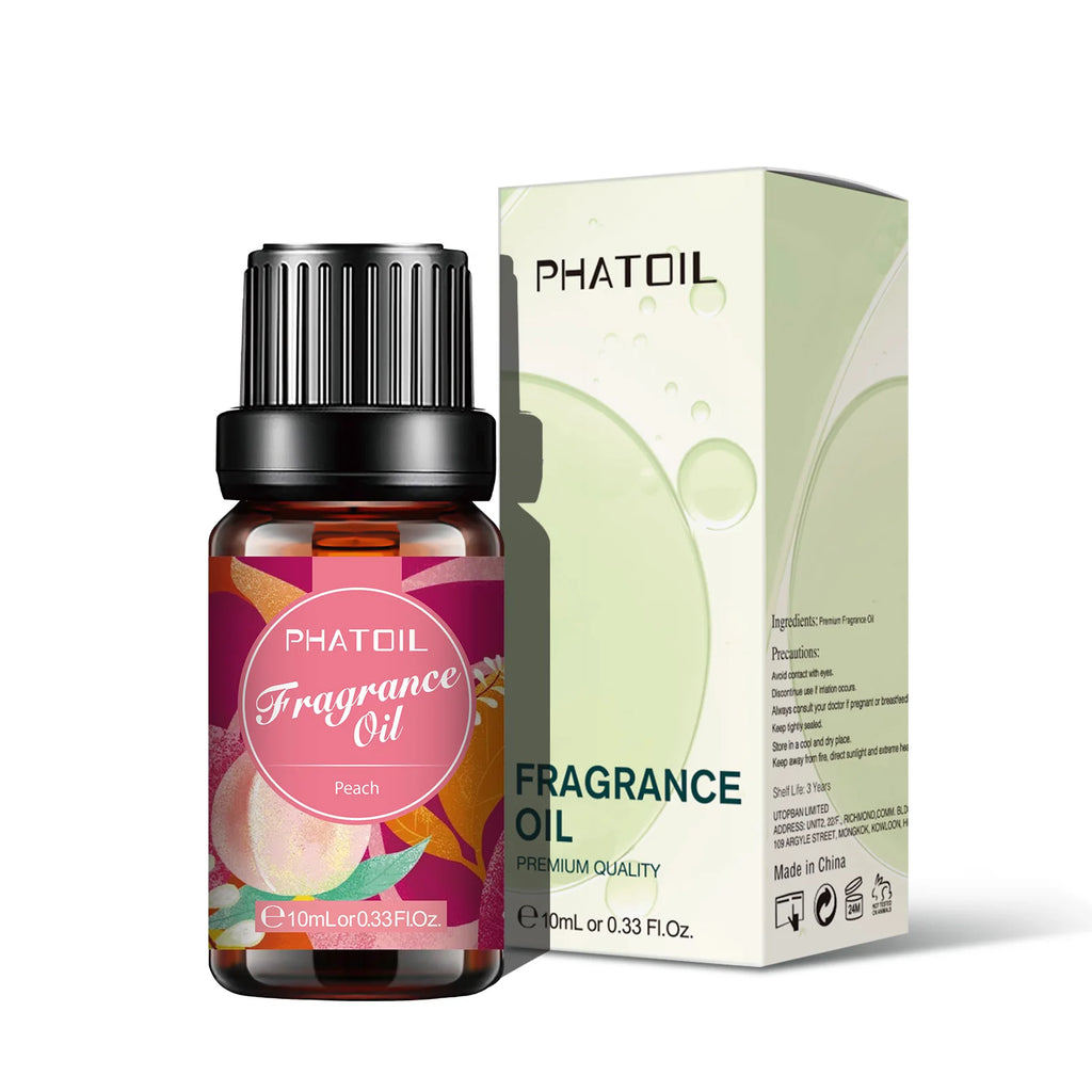 PHATOIL 1/2/6/10pcs 10ml Fruity Fragrance Oil For Aromatherapy Cherry Apple Strawberry Mango Coconut Lemon Fragrance Aroma Oils
