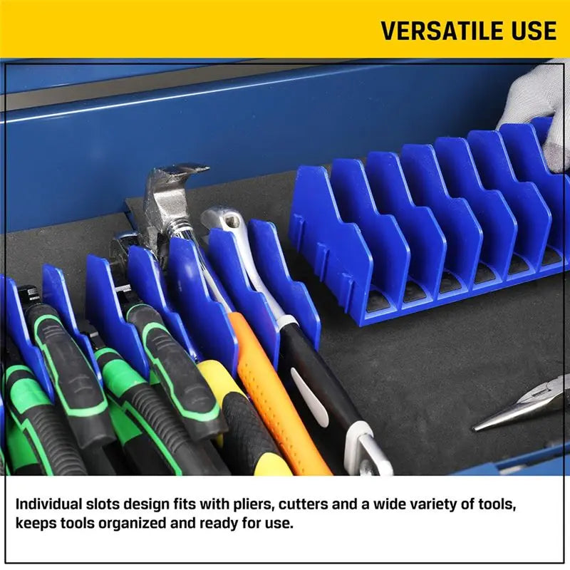 AEE2-Plier Organizer Rack, 10-Slot Pliers Cutters Organizer Rack ,Tool Organizer, Tool Drawer Toolbox Organizer