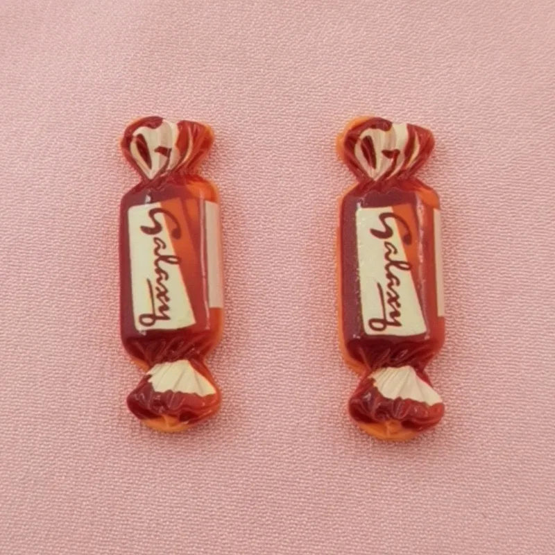 10pcs simulation candy and food toy resin pendant, DIY jewelry making earrings, keychain accessories