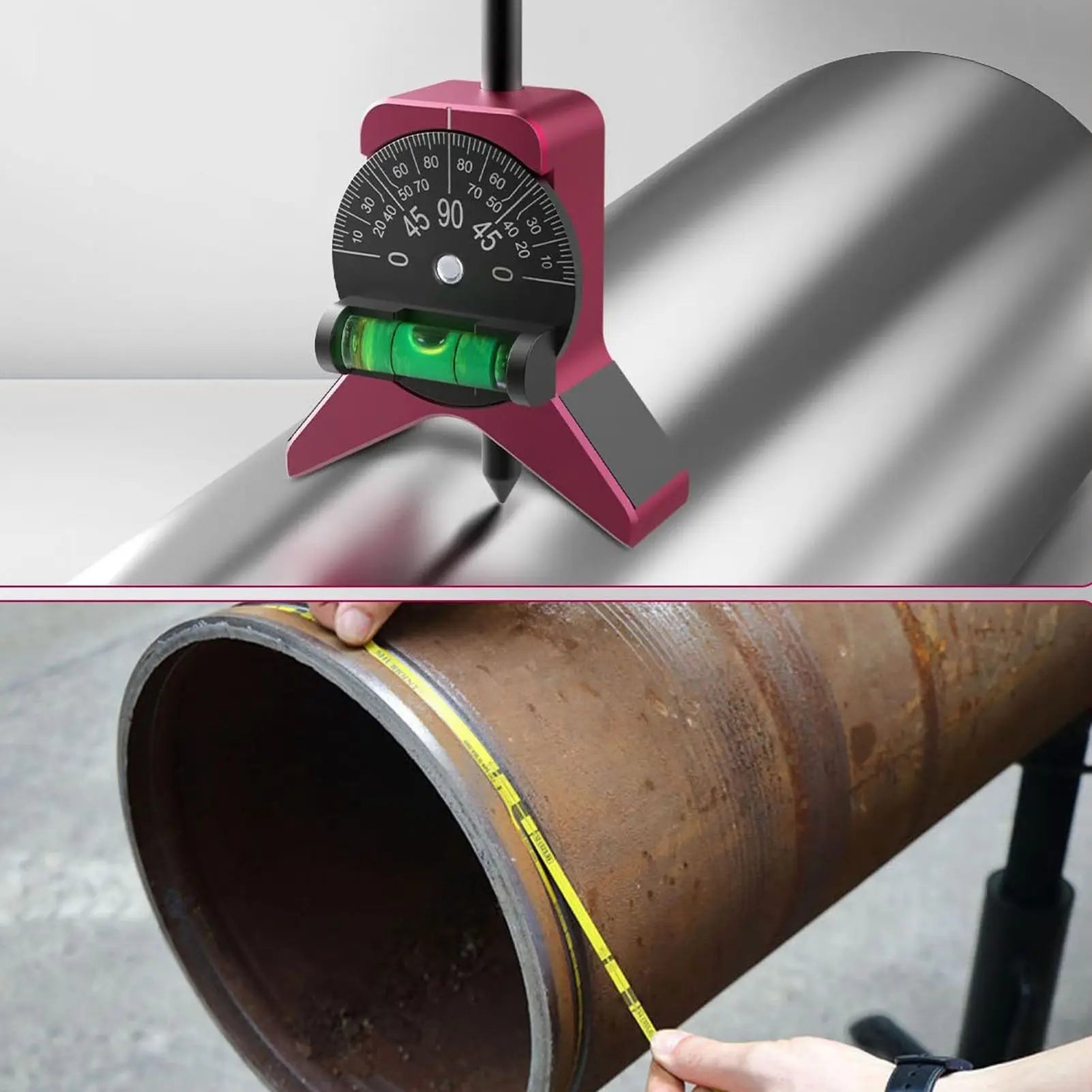 Pipe Center Finder 1 1/2-6in High Accurate Multifunctional Pipe Fitting Tools Center Finder Pipe Fitting Tools Center Finder