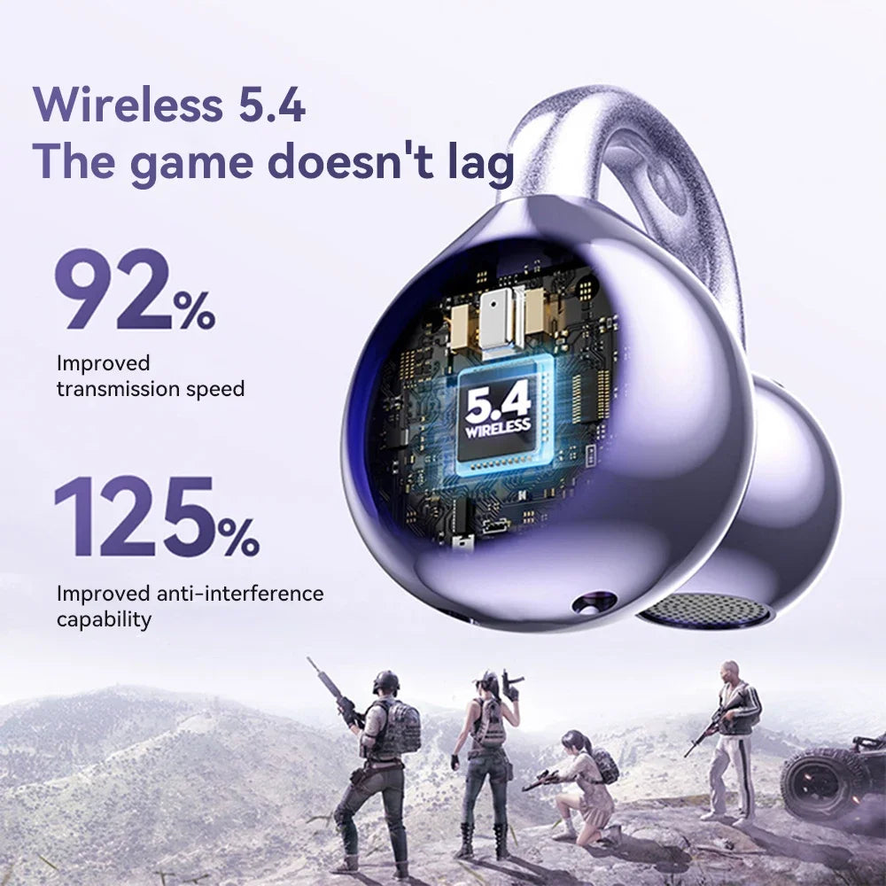 Origin Free Clip 3D Stereo Sound Bluetooth Headphones Open Ear Earphone Ear Clip OWS Sport Wireless Headset TWS Earclip Earbuds