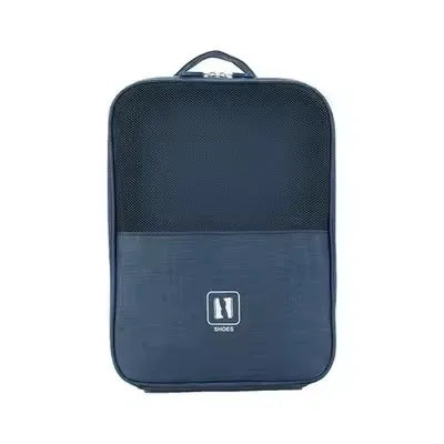 Breathable Mesh Waterproof Travel Shoe Storage Bag with Trolley Sleeve Portable Organizer Pouch for Sneakers Visible Design