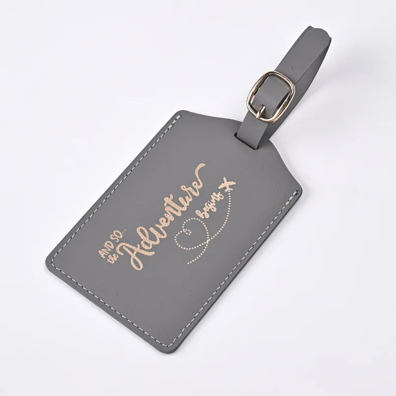 2024 New PU Letter Pattern Travel Luggage Tag Pass Boarding Pass Tags Suitcase Label Travel Tag Travel Accessories